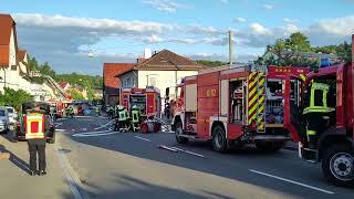 Feuerwehr löscht Küchenbrand in der Giengener Straße in Heidenheim