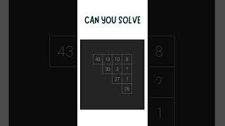 math puzzle #puzzlescapes #canyousolveit #solvethepuzzle #mathriddles