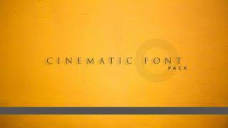 Top 25 Cinematic font pack free download | Best Cinematic Fonts | free font