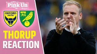 Johannes Hoff Thorup Reaction | Oxford United 2-0 Norwich City | The Pink Un