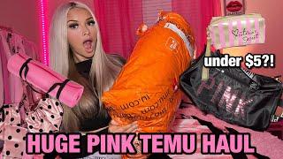 *HUGE* TEMU HAUL 2023 | PINK, GIRLY, & AFFORDABLE!!