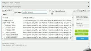 Internet Phone Number Extractor & Web Emails Extractor