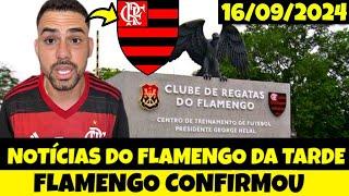 Notícias Do Flamengo Hoje - 16/09/2024 - Edição Da Tarde