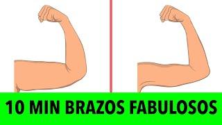 Conseguir Brazos Fabulosos en 10 Minutos // Entrenamiento en Casa, Sin Equipo