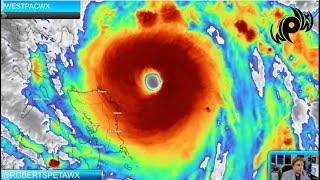 Super Typhoon Pepito / Man-yi rapidly strengthens just prior to landfall, dangerous storm.