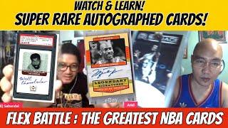 MILLION PESOS NBA CARD FLEX : THE 50 GREATEST NBA PLAYERS AUTOGRAPHED CARDS