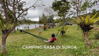 Camping Ground Pinggir Danau Paling Syahdu di Puncak 2 Bogor | Review Rawa Cangkuang