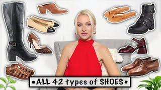 All 42 Types of Shoes EXPLAINED