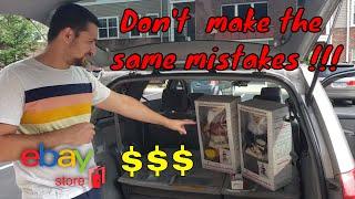 First time reselling on ebay, for beginners. Don't make our mistakes. Garage sale flips.