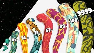 Snake Run Evolution 3D - Level Up Snake Max Level Gameplay (New Update) Walkthrough Android, ios
