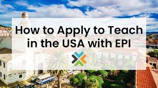 Webinar: How to Apply to Teach in the USA with EPI 11.14.23