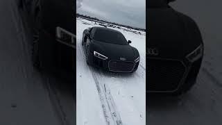 Black and beautiful Audi R8 V10  #2024cars #cartrailertv