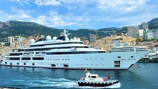 MONACO STUNNING LUXURY SUPERYACHT, MEGAYACHT • YACHT SPOTTING 2024 VOL.2 @emmansvlogfr