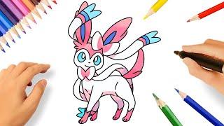 COMMENT DESSINER NYMPHALI | SYLVEON | POKÉMON