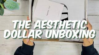 THE AESTHETIC DOLLAR SAVINGS CHALLENGE UNBOXING | SMALL BUSINESS UNBOXING | CASH STUFFING COMMUNITY