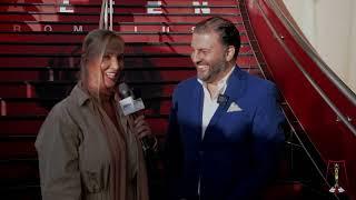 David Serero on Red Carpet TV with Marina Kuffa for his LA Premiere of ROCANCOURT, The Film (2024)