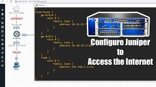 How to setup Juniper to access the Internet (Zone, Policy, NAT, DHCP,..)