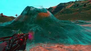 An odd wave glitch in No Man's Sky 5.056