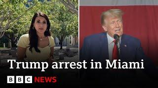 Trump's arrest in Florida explained in 90 seconds - BBC News