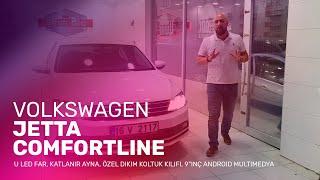 VW Jetta Comfortline, U Led Far, Katlanır Ayna, Özel Dikim Koltuk Kılıfı, 9"inç Android Multimedya