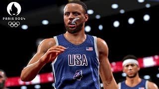 NBA 2K24 Live Simulation! | USA vs France Gold Medal Game | Olympic Men's Basketball