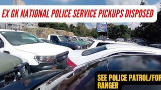 EX GK POLICE PATROL PICKUPS AND FORD RANGER PICKUPS DISPOSED