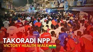 Nana Addo & Bawumia Npp Final Victory Health Walk  In Takoradi - Incredible Scenes