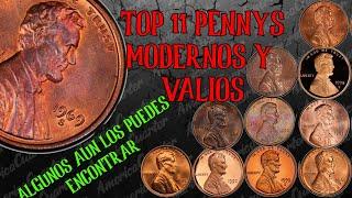 TOP 11 PENNYS MODERNOS VALIOSOS ALGUNOS AUN ESTAN EN CIRCULACION