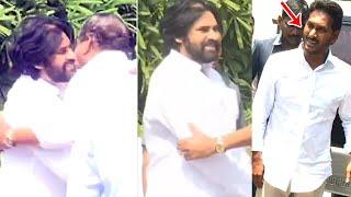 Botsa Satyanarayana hugging Pawan Kalyan At AP Assembly | YS Jagan | QubeTV News