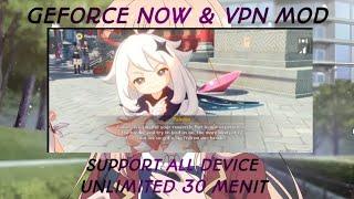 genshin impact GeForce now server Australia support all device unlimited 30 menit no lag