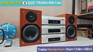 (Giá 7tr6) Loa Gỗ Sơn BóngDàn Trung Cao Cấp DENON F102 (Vũ 0908804711)