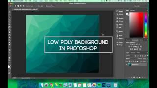 How to do Low Poly background in Photoshop