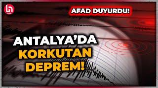 SON DAKİKA! AFAD Duyurdu: Antalya açıklarında 4.7 şiddetinde deprem!