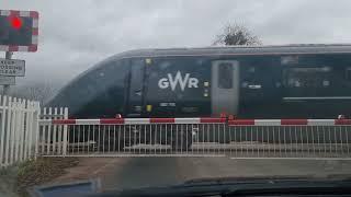 GWR 802110 Passing Blockley Level Crossing