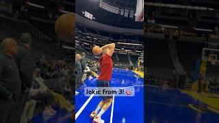 Nikola Jokic’s shooting form is WILD! 🃏 | #Shorts