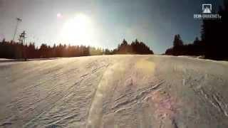 Skigebiet Wasserkuppe, Rhön: Kamerafahrt Märchenwiesen-Abfahrt