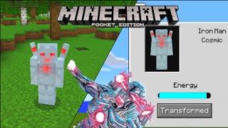 Cosmic Iron Man Addon/Mods For MCPE! | 1.17+