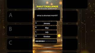 The 1% Club Quiz - Daily Challenge - Question 40