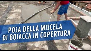 STILCASA#  Stesura della boiacca sul solaio di copertura prima della posa del massetto 