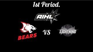 2024 AIHL SEASON: Sydney Bears vs Brisbane Lightning, 1st Period.