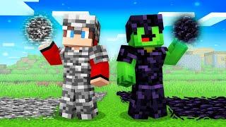 Mikey OBSIDIAN Armor vs JJ BEDROCK Armor Survival Battle in Minecraft (Maizen)