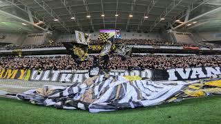 AIK-klacken på Tele2 Arena (Djurgården - AIK 1-2)