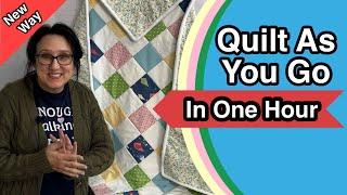  1 Hour Quilt As You Go QUILT ️