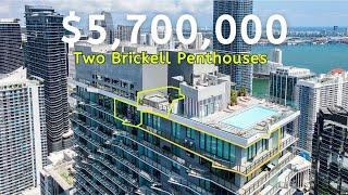 2 Brickell Penthouses + Private Rooftop Terrace with Plunge Pool for $5,700,000?!