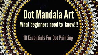 #39 Essentials for Dot painting | Things you need for Dot Mandala Art | Beginners Guide for Dot Art