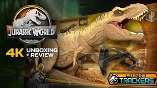 NEW Jurassic World Hunt 'N Chomp Tyrannosaurus Rex Toy Unboxing & Review 4K / collectjurassic.com