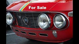 1970 Lancia Fulvia Rallye 1.6 HF Fanalone 1600 Group 4 FIA Legend 5 Speed Dog Leg For Sale Car Cave