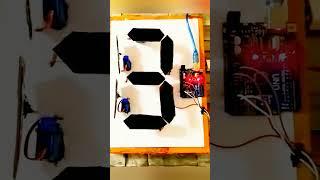 "Arduino Servo Motor 7-Segment Display | Counting from 0 to 9" #dcmotor #smart #aielectric