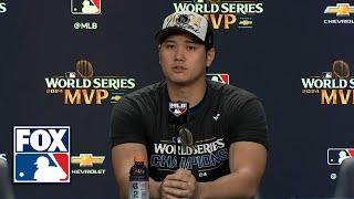 Shohei Ohtani Postgame Press Conference after Dodgers win 2024 World Series | MLB on FOX