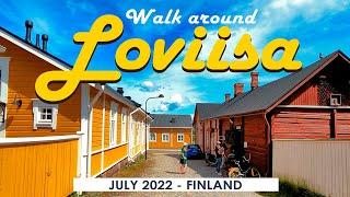 Walk around Loviisa, July 2022, Finland [4K]